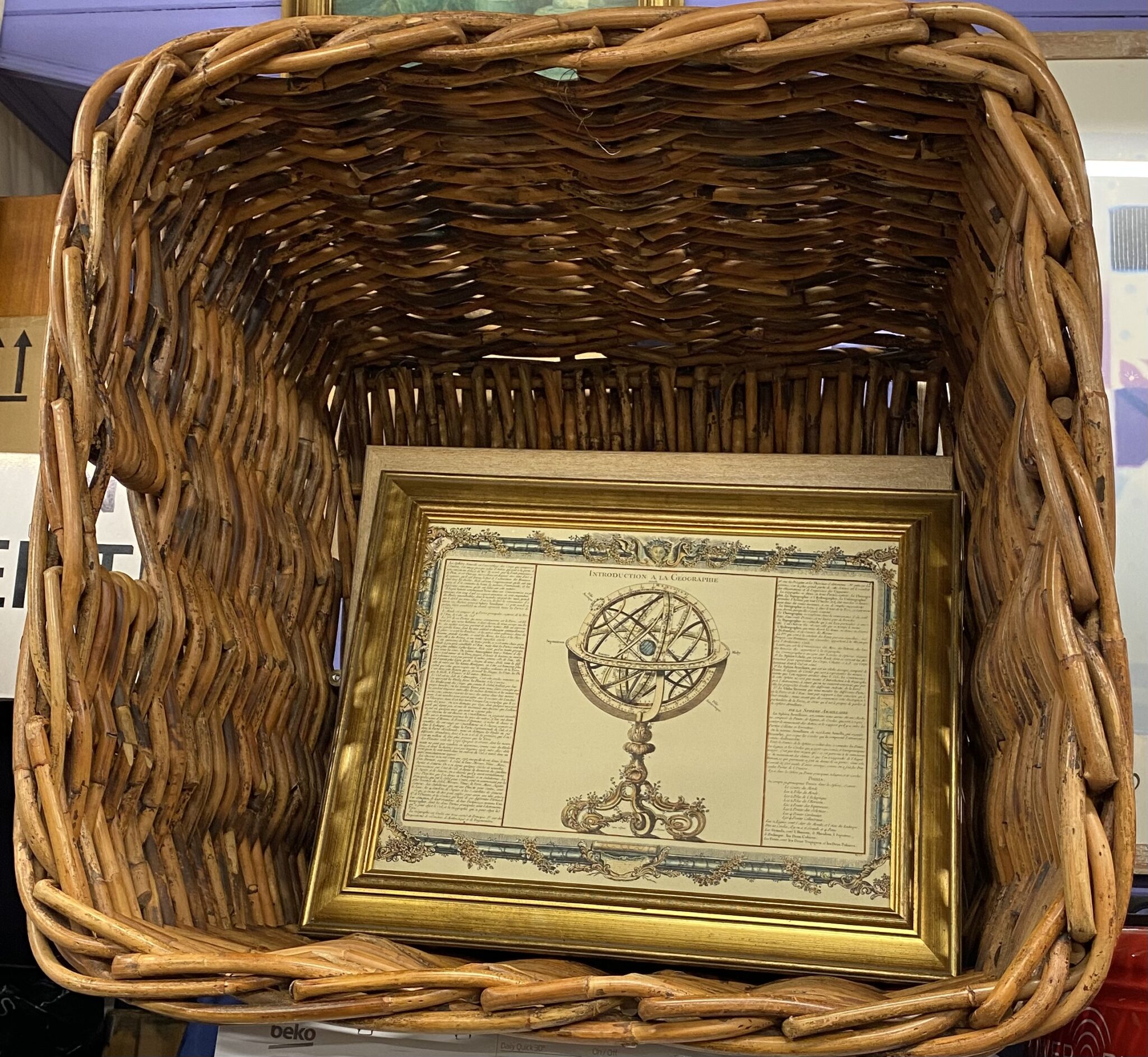 Wicker Basket (square) The 2nd Hand Shop