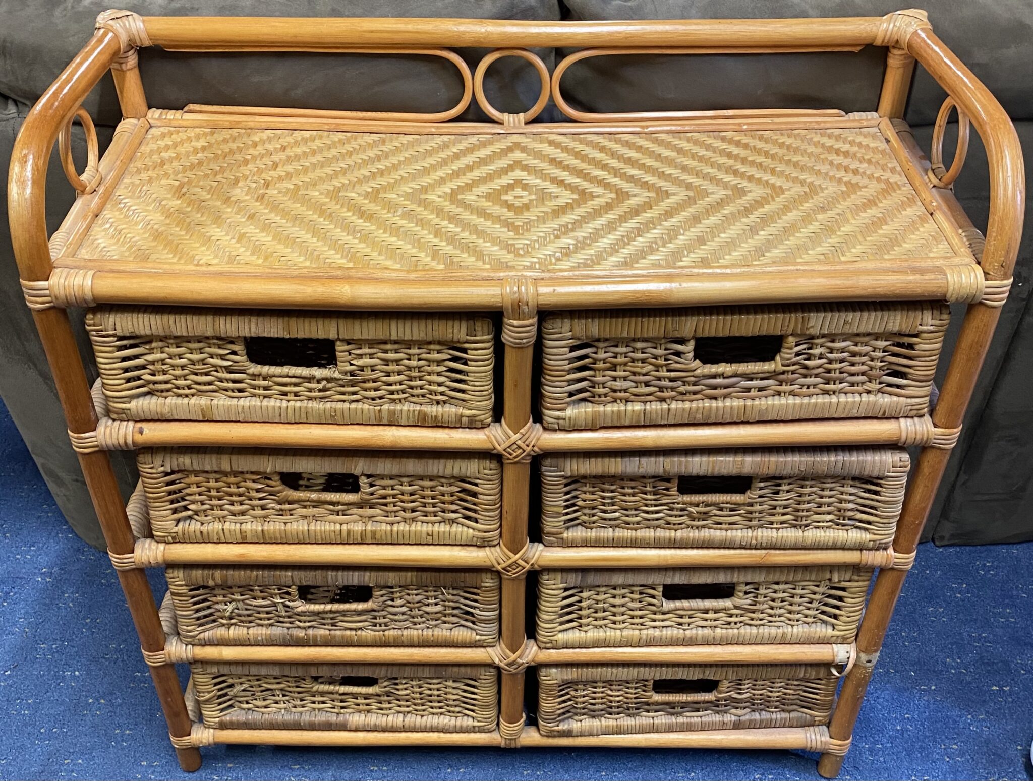 Wicker Unit & Drawers The 2nd Hand Shop
