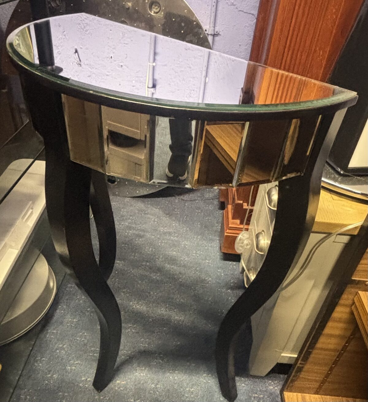 Mirrored hallway table