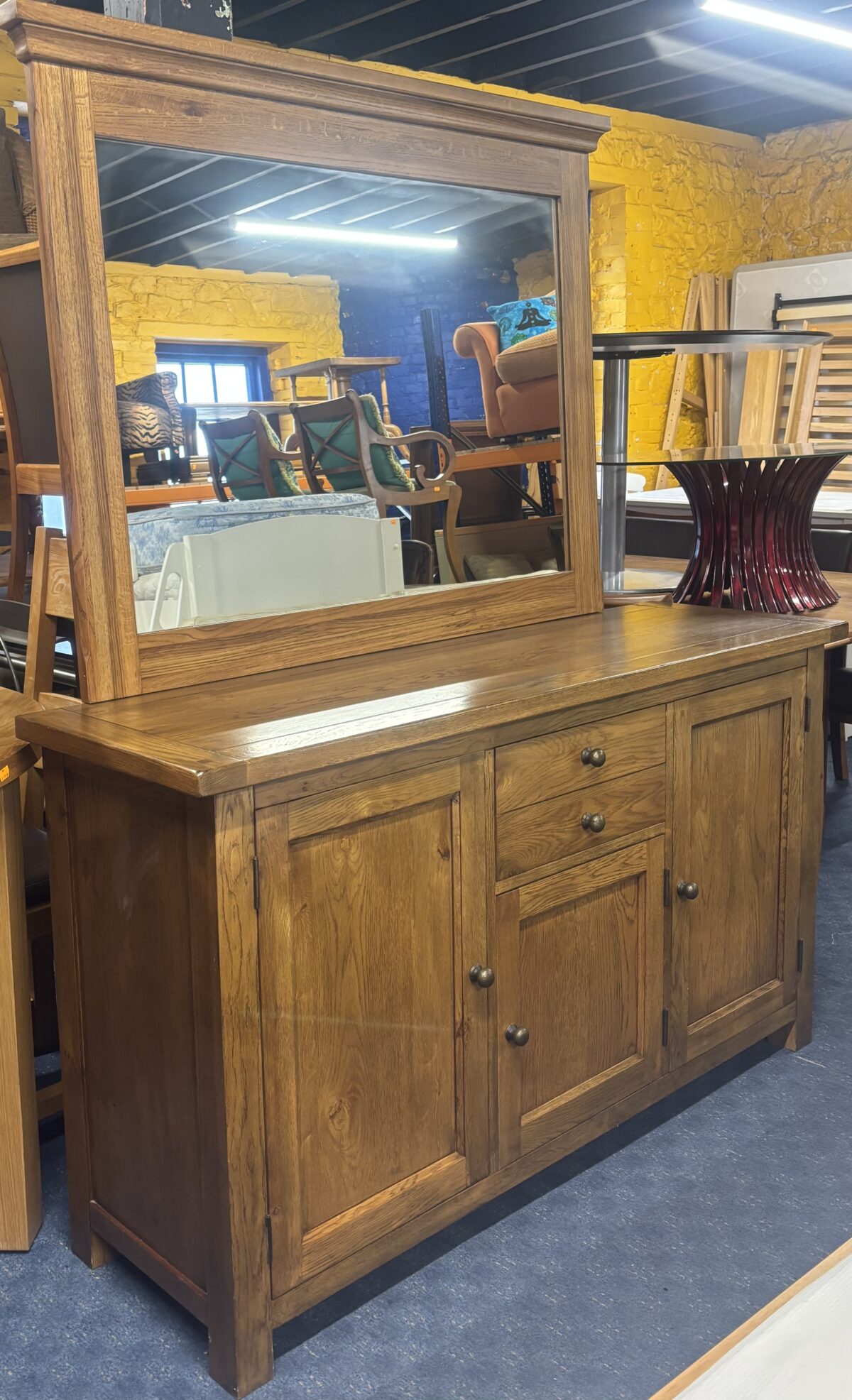 Side board and mirror