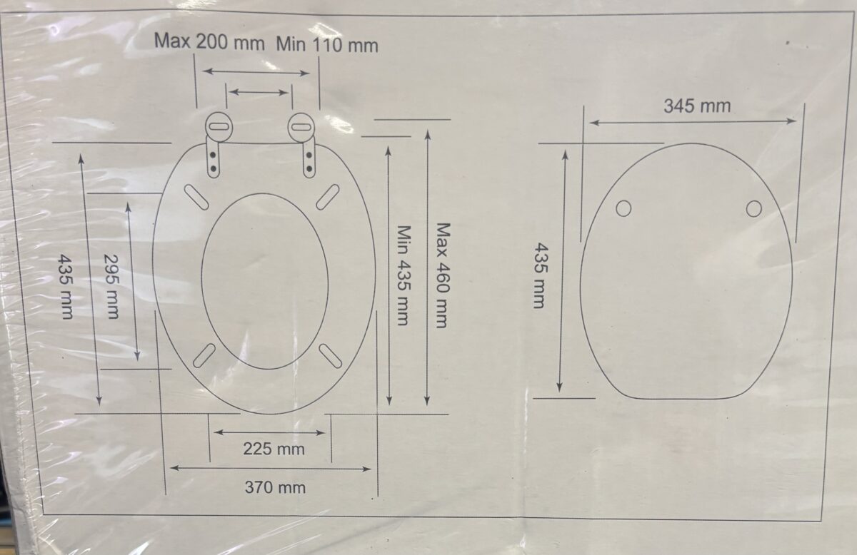 Cooke & Lewis Palmi toilet seat { new } - Image 3