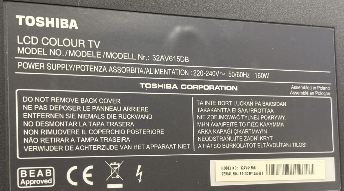 Toshiba TV 32inch - Image 3