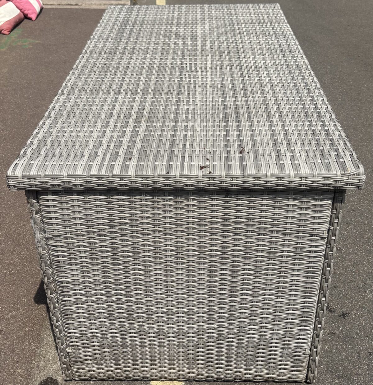 Polyrattan garden storage box