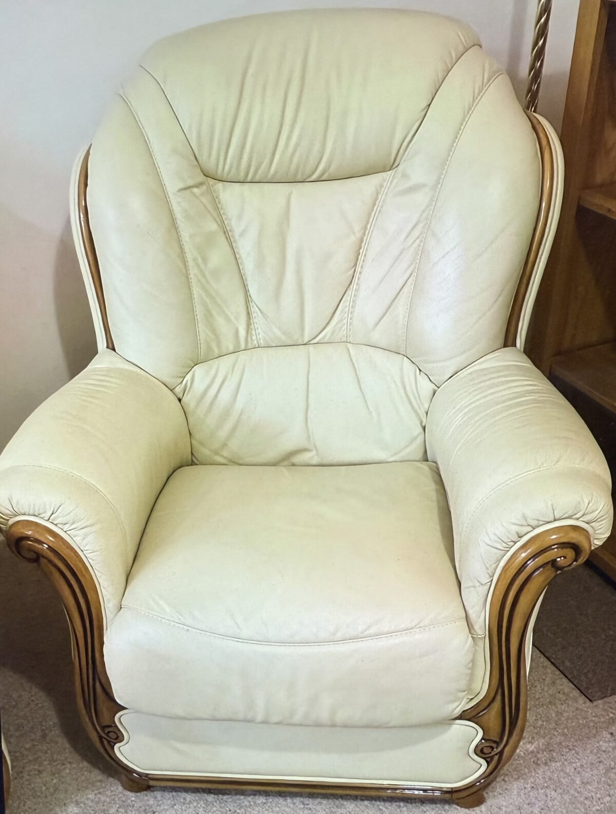2 seater sofa 2 chairs & footstool - Image 3