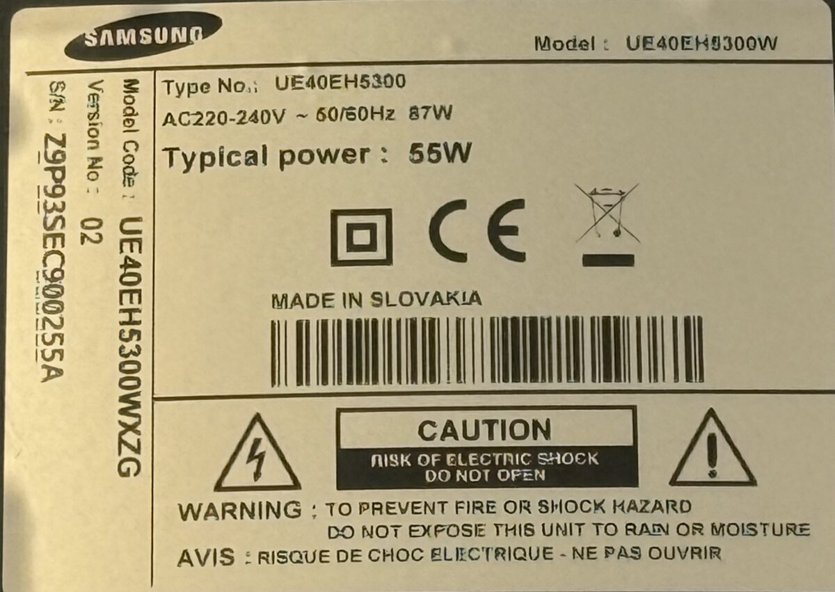 Samsung 40 inch TV - Image 3